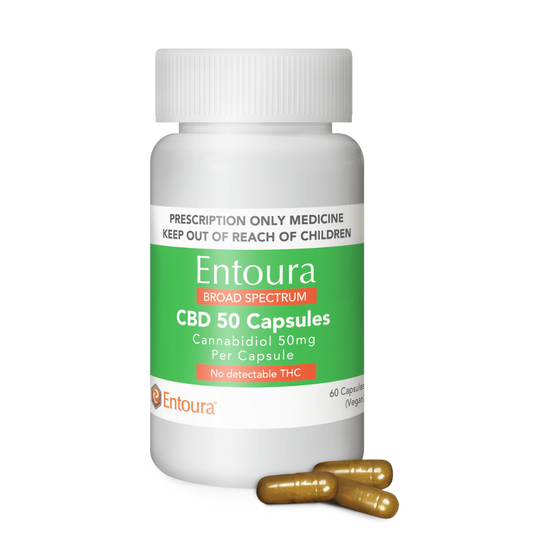 Entoura Broad Spectrum CBD 50 Capsules 60ct