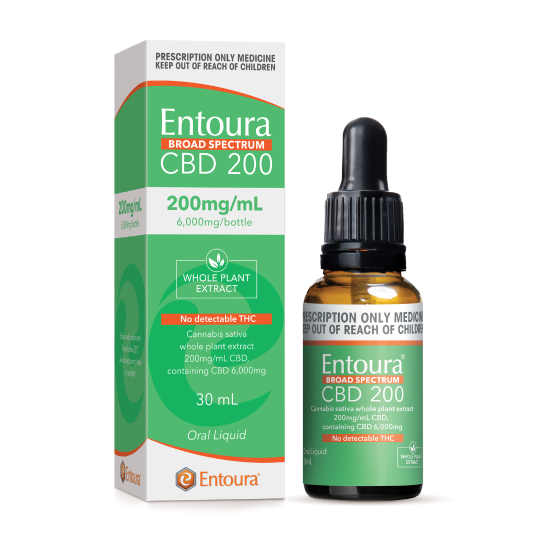 Entoura Broad Spectrum CBD 200 Oil 30mL